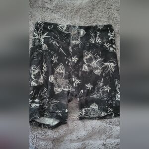 No Boundaries Black and White Patterned Scarf